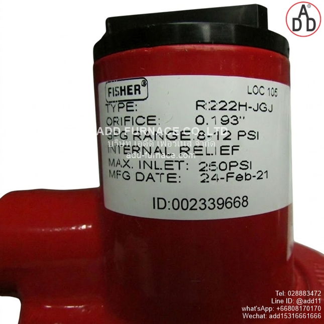 Fisher Loc 105 Type R222H-JGJ(4)